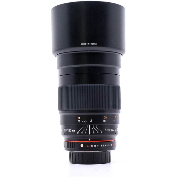 samyang 135mm f/2.0 ed umc pentax fit (condition: like new)