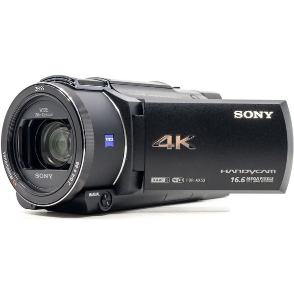 sony fdr-ax53 4k camcorder (condition: like new)