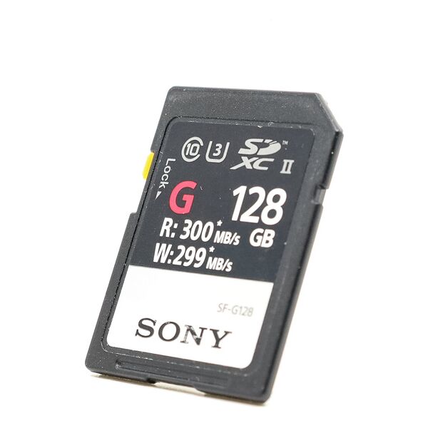 sony sf-g128/t1 128gb 300mb/s sdxc uhs-ii card (condition: like new)