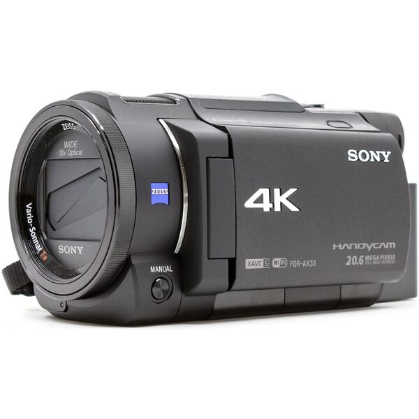 sony fdr-ax33 4k camcorder (condition: excellent)