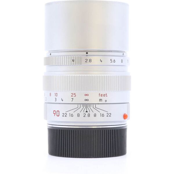 leica 90mm f/2.8 elmarit-m silver chrome [11808] (condition: good)