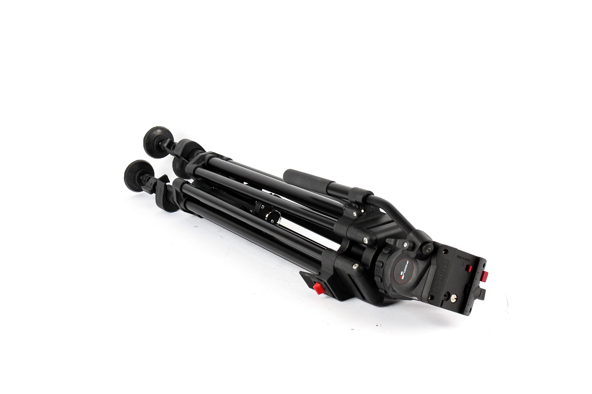 cartoni focus 8 fluid head with red lock tripod system (condition: like new)