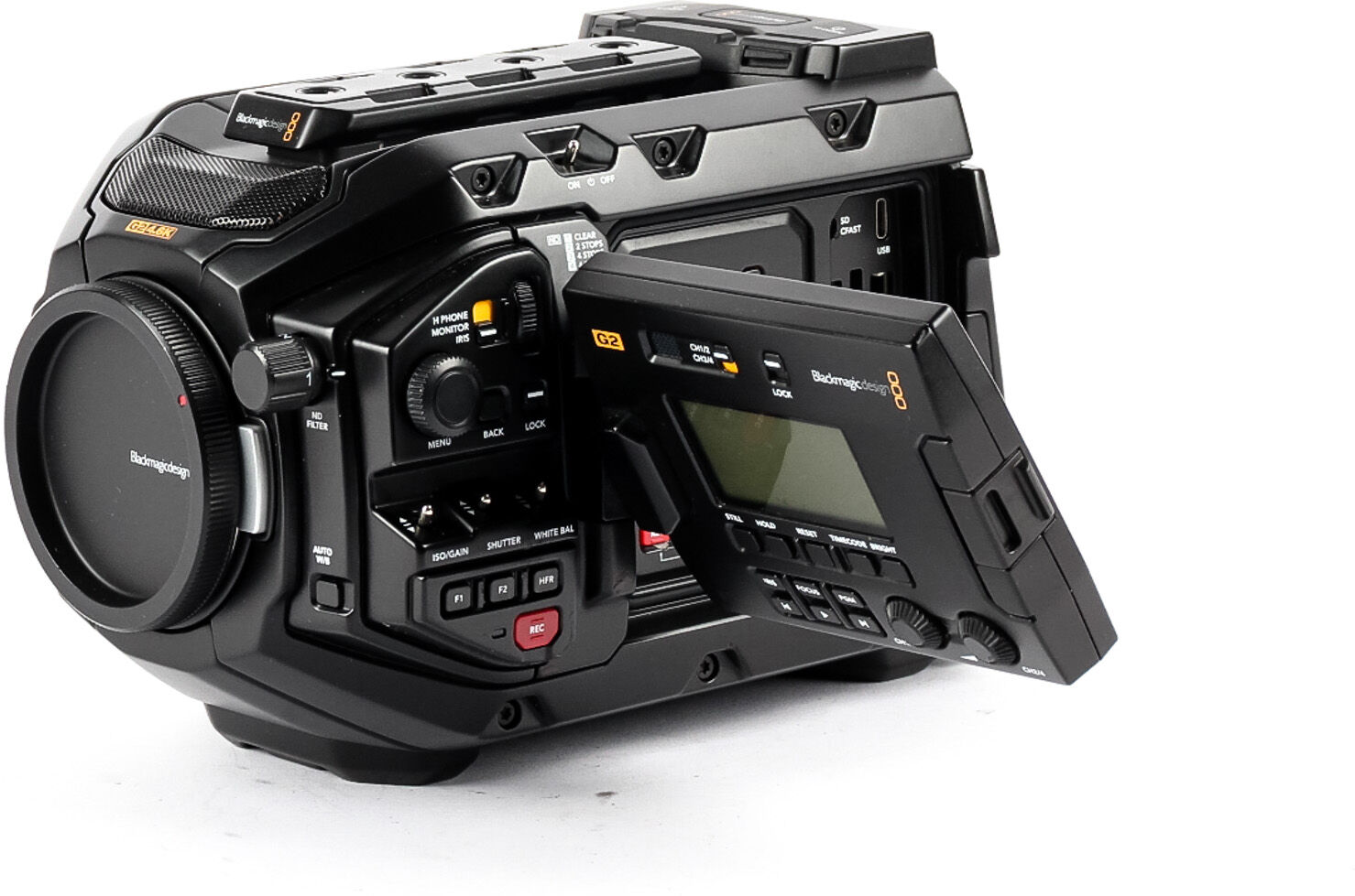 blackmagic design ursa mini pro g2 4.6k canon ef fit (condition: like new)