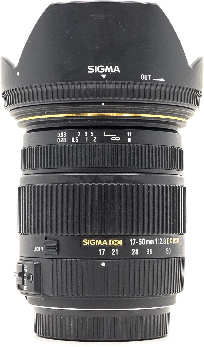 sigma 17-50mm f/2.8 ex dc sony a fit (condition: excellent)