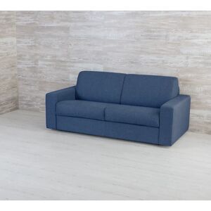 Duzzle Divano letto matrimoniale 160x190 / Braccioli 8 cm / Materasso 18 cm / Blu