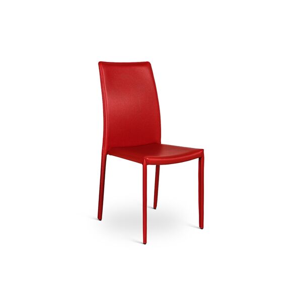 duzzle design sedia angie rossa