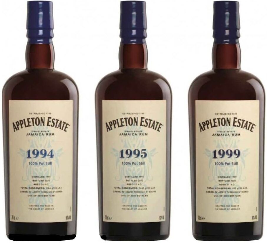 Laciviltadelbere Jamaica Rum Appleton Estate 1994-1995-1999 Hearts Collection