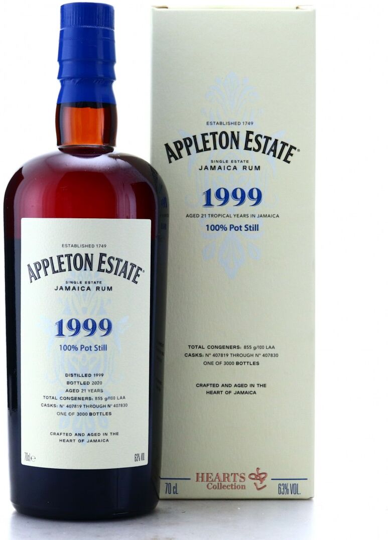 Laciviltadelbere Jamaica Rum 1999 21 years Old Appleton Estate Hearts Collection