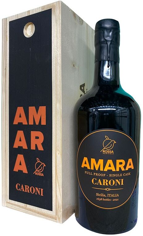 Laciviltadelbere Amaro di Sicilia "Amara Caroni" Full Proof Single Cask Limited Edition Rossa Agricola