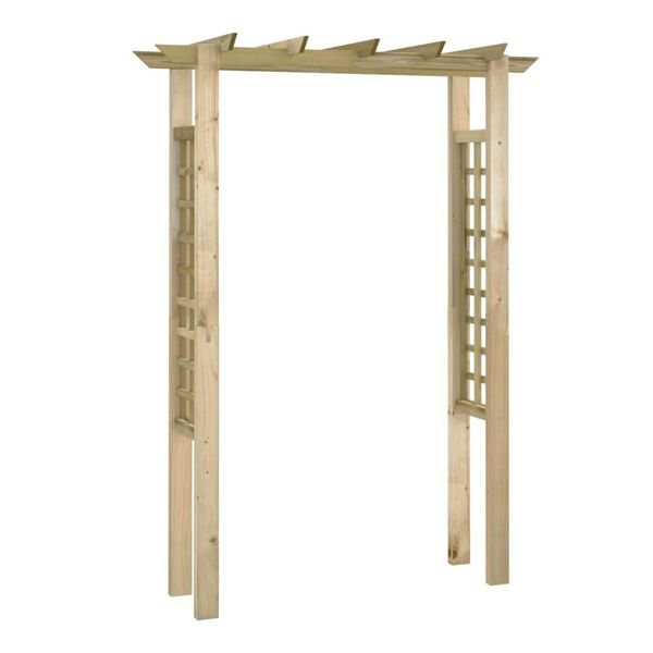 vidaxl pergola / arco da giardino 150x50x200 cm in legno impregnato