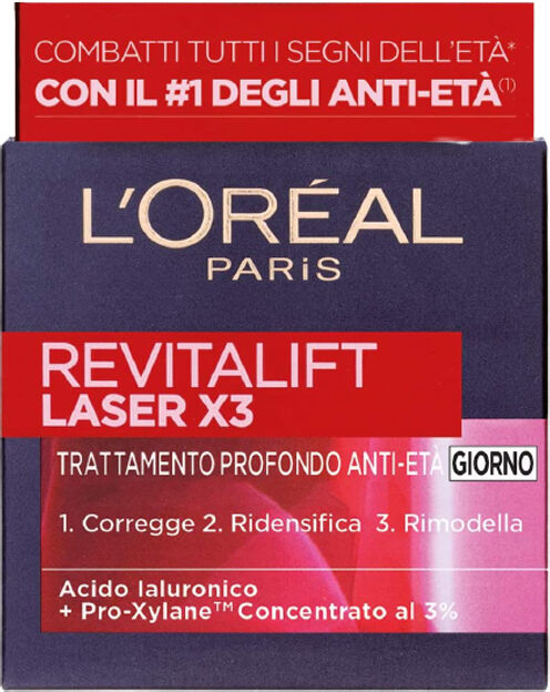 L'Oréal Revitalift Laser X3 Trattamento Profondo Anti-Età 50 ml