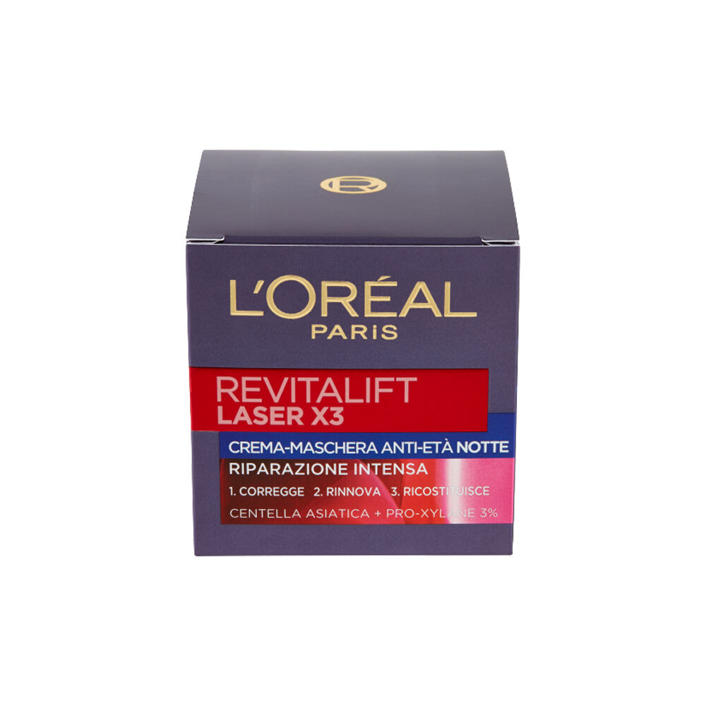 L'Oréal Revitalift Laser X3 Crema-Maschera Anti-Età Notte 50 ml
