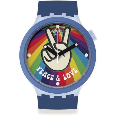 Swatch Orologio Bioceramic Blu Pride SB03N105 Swatch Orologio Bioceramic Blu Pride SB03N105