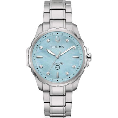Bulova Orologio Al Quarzo Donna Marine Star - 96p248 96P248 Bulova Orologio Al Quarzo Donna Marine Star - 96p248 96P248