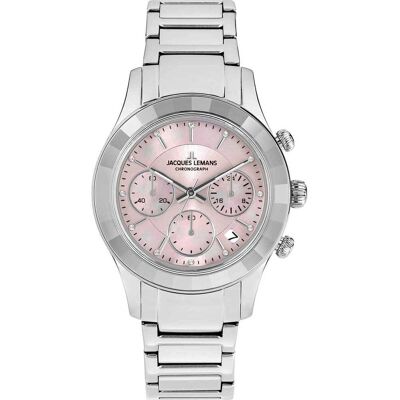 Jacques Lemans Orologio Cronografo Donna Venice - 1-2151l 1-2151L Jacques Lemans Orologio Cronografo Donna Venice - 1-2151l 1-2151L