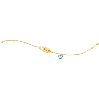 Nanan Bracciale Bambino Gioiello Oro Nome Rossella NGLD0052 Nanan Bracciale Bambino Gioiello Oro Nome Rossella NGLD0052