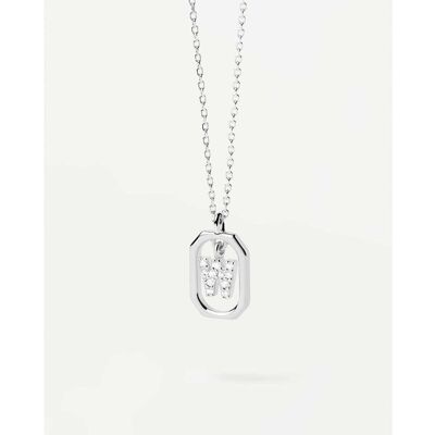 PDPaola Collana Donna Gioiello Lettera W CO02-534-U PDPaola Collana Donna Gioiello Lettera W CO02-534-U