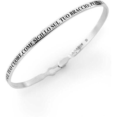 Amen Bracciale Rigido Donna Argento 925 Gioiello Ti Amo SC001-M Amen Bracciale Rigido Donna Argento 925 Gioiello Ti Amo SC001-M