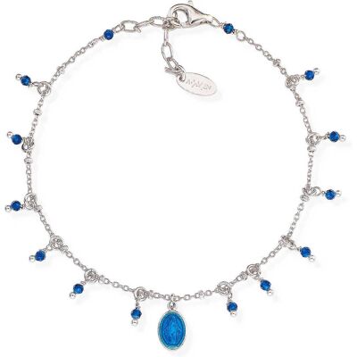 Amen Bracciale Con Charms Pendenti Donna Argento 925 Gioiello BRMSBBL1 Amen Bracciale Con Charms Pendenti Donna Argento 925 Gioiello BRMSBBL1