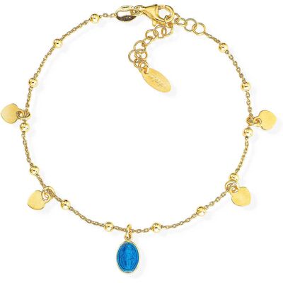 Amen Bracciale Con Charms Pendenti Donna Argento 925 Gioiello BRMSHGBL Amen Bracciale Con Charms Pendenti Donna Argento 925 Gioiello BRMSHGBL