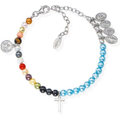 Amen Bracciale Con Perline Donna Racconti Di Vite D'Amore BRVIMA Amen Bracciale Con Perline Donna Racconti Di Vite D'Amore BRVIMA
