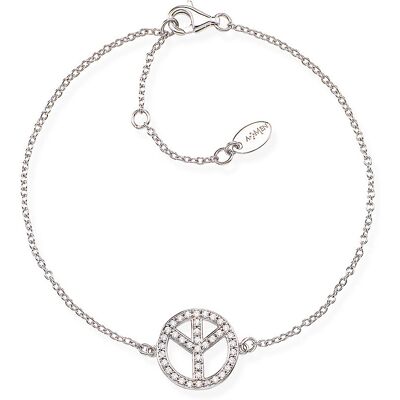 Amen Bracciale Donna Gioielli 70'S Pace E Amore BRPEB Amen Bracciale Donna Gioielli 70'S Pace E Amore BRPEB