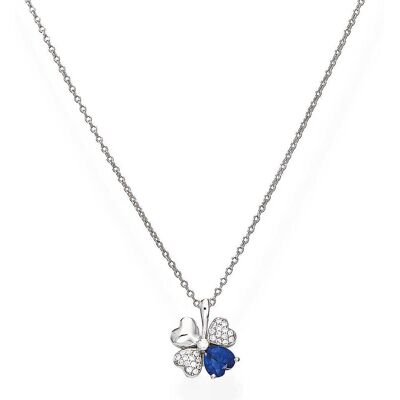 Amen Collana Argento 925 Donna Quadricuore CLPQUBBL Amen Collana Argento 925 Donna Quadricuore CLPQUBBL