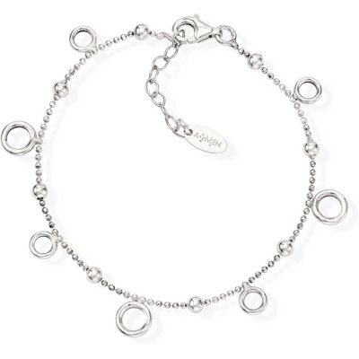Amen Bracciale Con Charms Pendenti Donna Argento 925 Gioiello Romance BRTOMB3 Amen Bracciale Con Charms Pendenti Donna Argento 925 Gioiello Romance BRTOMB3