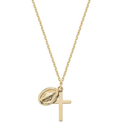 Amen Collana Oro 375 (9kt) Con Pendente Donna AU9CLCRMIG3 Amen Collana Oro 375 (9kt) Con Pendente Donna AU9CLCRMIG3