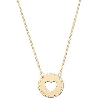 Amen Collana Oro 375 (9kt) Con Pendente Donna AU9CLCUVG3 Amen Collana Oro 375 (9kt) Con Pendente Donna AU9CLCUVG3