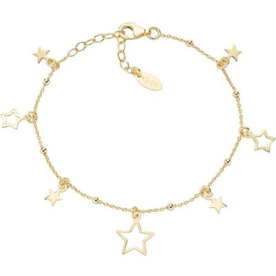 Amen Bracciale Con Charms Pendenti Donna Argento 925 Gioiello Elementi BRMSTVG1 Amen Bracciale Con Charms Pendenti Donna Argento 925 Gioiello Elementi BRMSTVG1