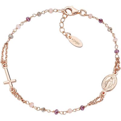 Amen Bracciale Con Charms Fissi Donna Argento 925 Gioiello BRO10RARTO3 Amen Bracciale Con Charms Fissi Donna Argento 925 Gioiello BRO10RARTO3