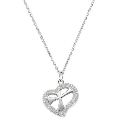 Amen Collana Argento 925 Donna Amore CLCUCRBBZ Amen Collana Argento 925 Donna Amore CLCUCRBBZ