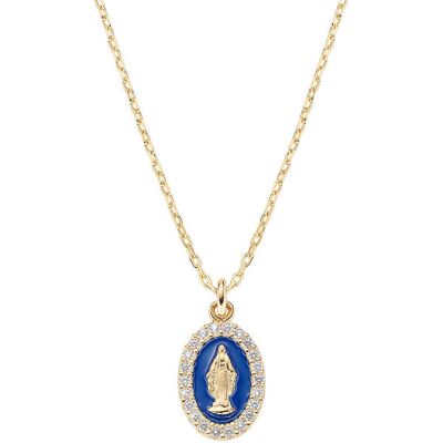 Amen Collana Argento 925 Donna Sacro CLMISMGBL Amen Collana Argento 925 Donna Sacro CLMISMGBL