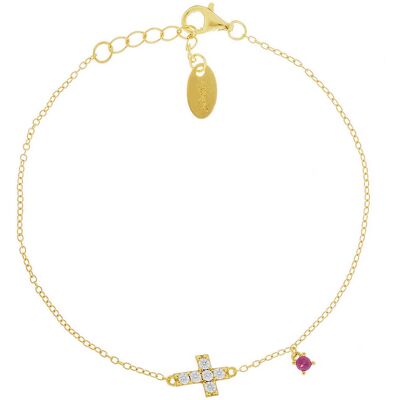 Amen Bracciale Donna Gioielli Croci BRCRGBRZ3 Amen Bracciale Donna Gioielli Croci BRCRGBRZ3