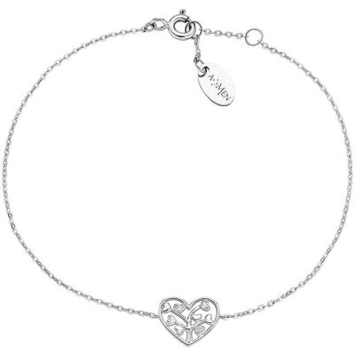 Amen Bracciale Con Charms Fissi Donna Oro 375 (9kt) Gioiello BR2104 Amen Bracciale Con Charms Fissi Donna Oro 375 (9kt) Gioiello BR2104
