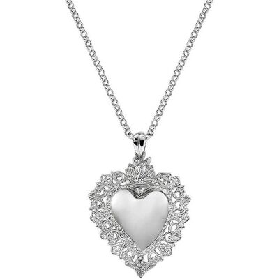 Amen Collana Argento 925 Donna Sacro Cuore CLSCB1 Amen Collana Argento 925 Donna Sacro Cuore CLSCB1