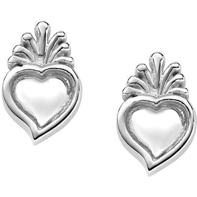 Amen Orecchini Donna Gioielli Sacro Cuore ORSCB3 Amen Orecchini Donna Gioielli Sacro Cuore ORSCB3