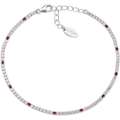 Amen Bracciale Tennis Unisex Argento 925 Gioiello Tennis Mania BT1B7BR17 Amen Bracciale Tennis Unisex Argento 925 Gioiello Tennis Mania BT1B7BR17
