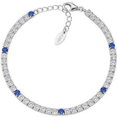 Amen Bracciale Tennis Unisex Argento 925 Gioiello Tennis BT3B7BBL17 Amen Bracciale Tennis Unisex Argento 925 Gioiello Tennis BT3B7BBL17
