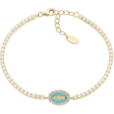 Amen Bracciale Tennis Donna Argento 925 Gioiello Miracolosa BTMISMGTIZ16 Amen Bracciale Tennis Donna Argento 925 Gioiello Miracolosa BTMISMGTIZ16
