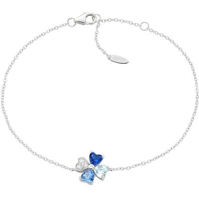 Amen Bracciale Donna Gioielli Quadricuore BRQUBMBL Amen Bracciale Donna Gioielli Quadricuore BRQUBMBL