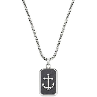Amen Collana Uomo Gioielli Acciaio ACCLTNANBN Amen Collana Uomo Gioielli Acciaio ACCLTNANBN