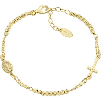 Amen Bracciale Con Charms Fissi Donna Argento 925 Gioiello Croci BRCRMIGGD3 Amen Bracciale Con Charms Fissi Donna Argento 925 Gioiello Croci BRCRMIGGD3