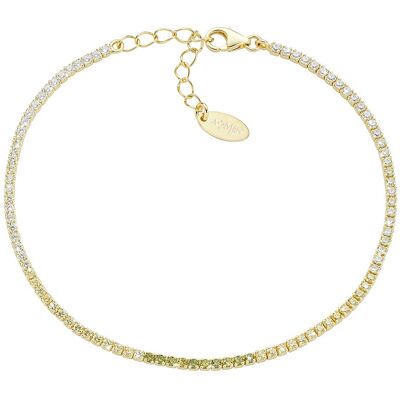 Amen Bracciale Tennis Unisex Argento 925 Gioiello Tennis Mania BT1DEGOL17 Amen Bracciale Tennis Unisex Argento 925 Gioiello Tennis Mania BT1DEGOL17
