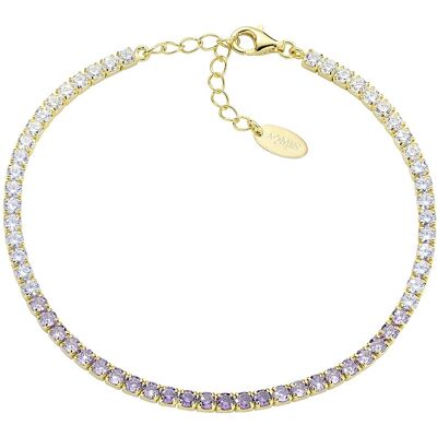 Amen Bracciale Tennis Unisex Argento 925 Gioiello Tennis BT25DEGVI17 Amen Bracciale Tennis Unisex Argento 925 Gioiello Tennis BT25DEGVI17
