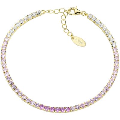 Amen Bracciale Tennis Donna Argento 925 Gioiello Tennis BT25DEGRO17 Amen Bracciale Tennis Donna Argento 925 Gioiello Tennis BT25DEGRO17