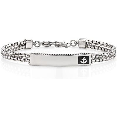 Amen Bracciale Uomo Gioielli Acciaio ACBR1007 Amen Bracciale Uomo Gioielli Acciaio ACBR1007