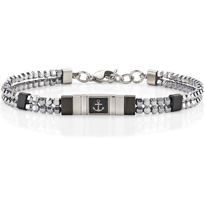 Amen Bracciale Uomo Gioielli Acciaio ACBR1001 Amen Bracciale Uomo Gioielli Acciaio ACBR1001