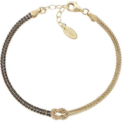 Amen Bracciale Catena Donna Argento 925 Gioiello Nodo D'Amore BRNOAMGNZ16 Amen Bracciale Catena Donna Argento 925 Gioiello Nodo D'Amore BRNOAMGNZ16